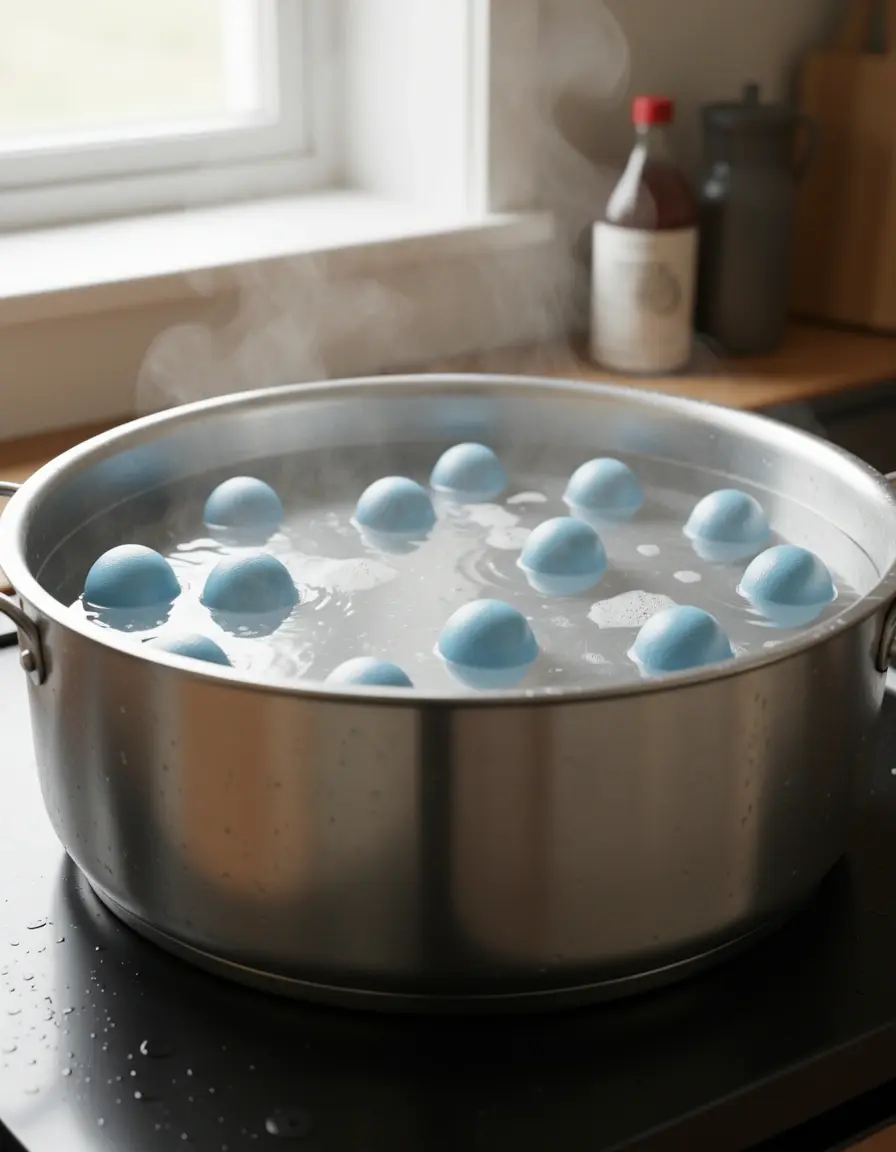 Bolas de agua flotantes para aislar el calor en la olla