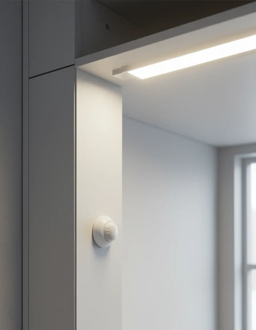 Luz LED con sensor de movimiento para interior de mueble cocina