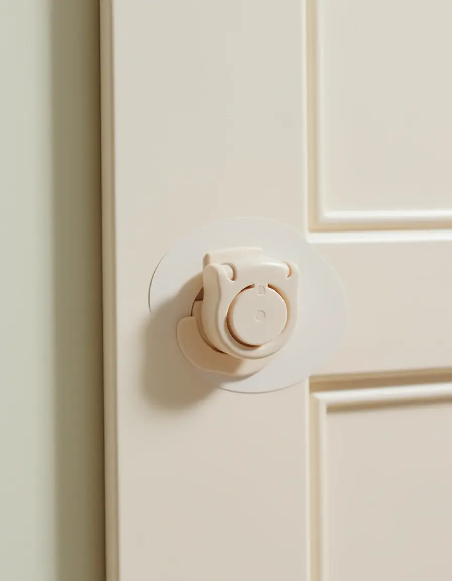 Cerradura de seguridad infantil adhesiva para puertas de mueble cocina