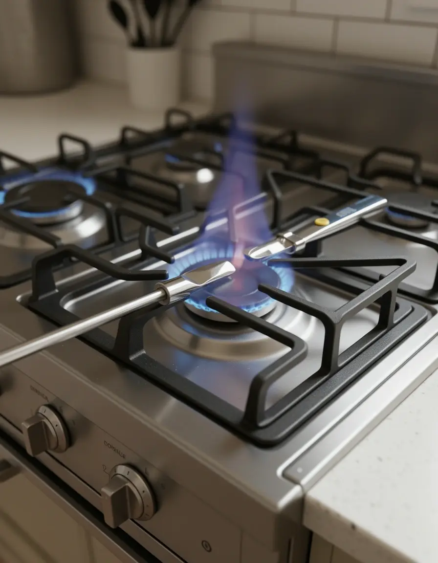 Encendedor de largo alcance para cocinas a gas con diseño ergonómico