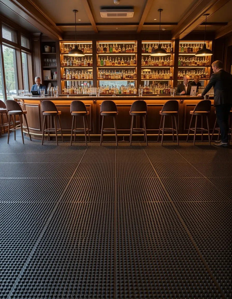 Alfombrilla antideslizante para barra de cocina abierta