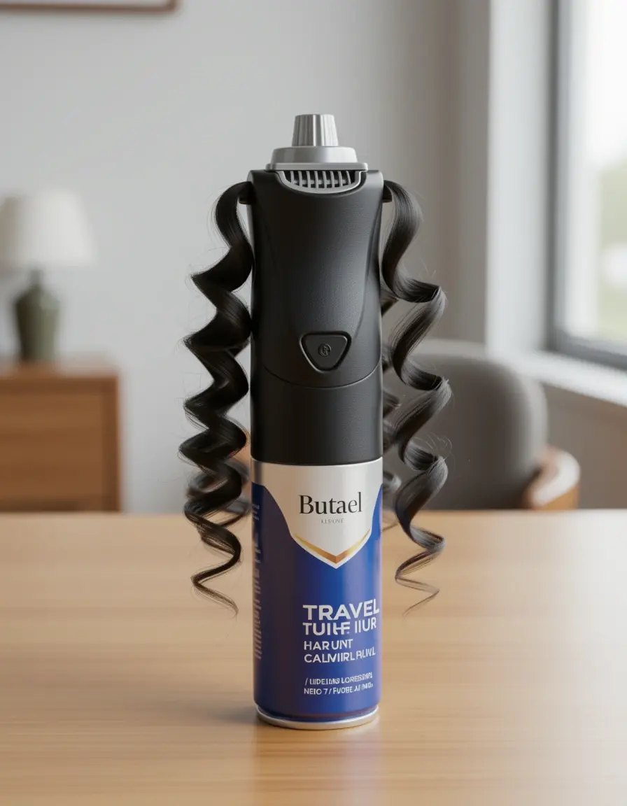 Rizador de pelo de viaje con butano