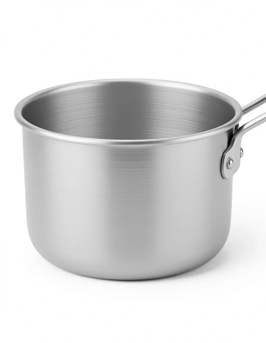 Olla de aluminio ligera para cocción rápida en gas