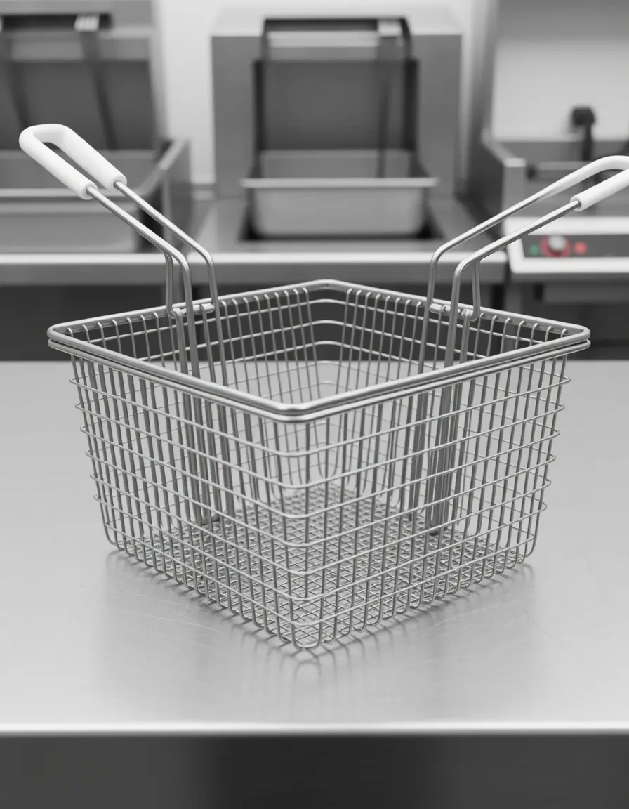 Cesta de acero para freidora industrial