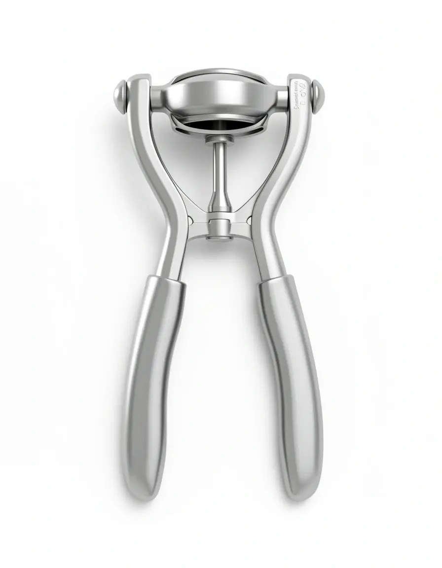 Prensa de ajos de aluminio con diseño ergonómico