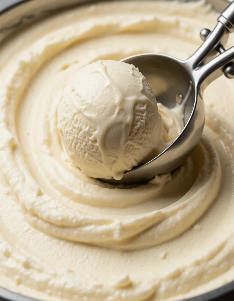 Cuchara para helado de acero inoxidable con mango ergonómico