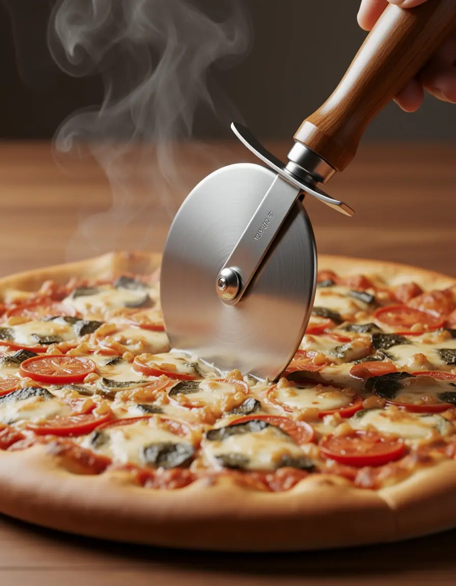 Cortador de pizza de acero inoxidable