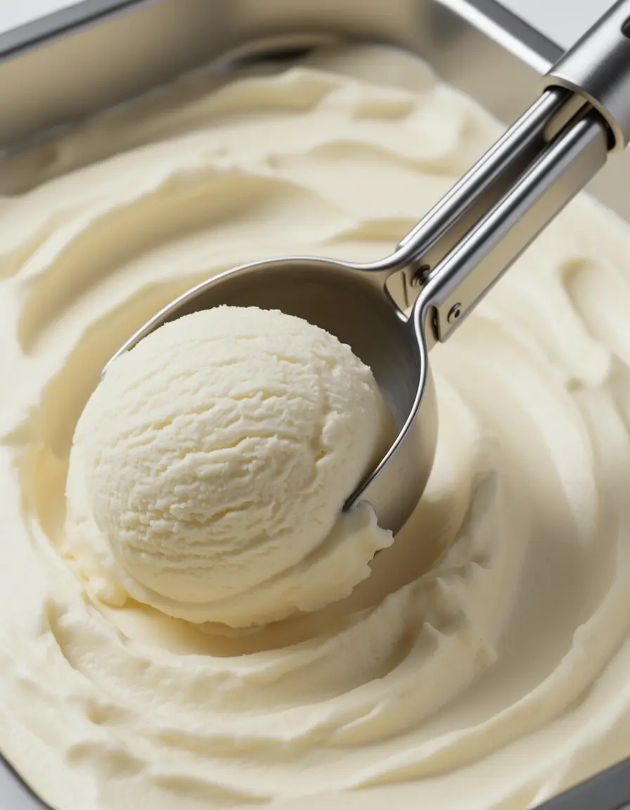 Cuchara de helado de acero inoxidable con mango ergonómico