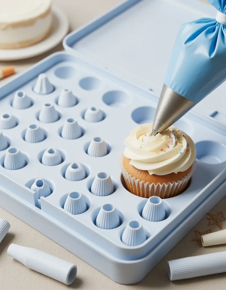 Kit de decoración de tartas con 24 boquillas para estrenar cocina