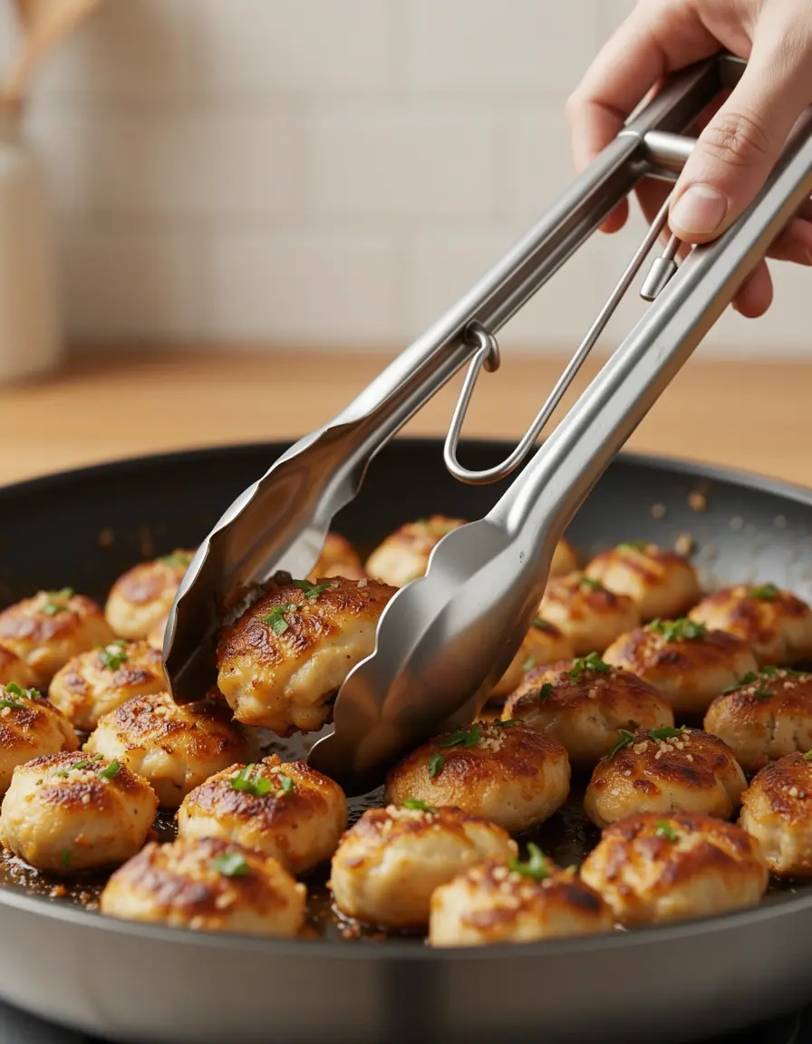 Pinzas de cocina de acero inoxidable de 12 pulgadas con bloqueo