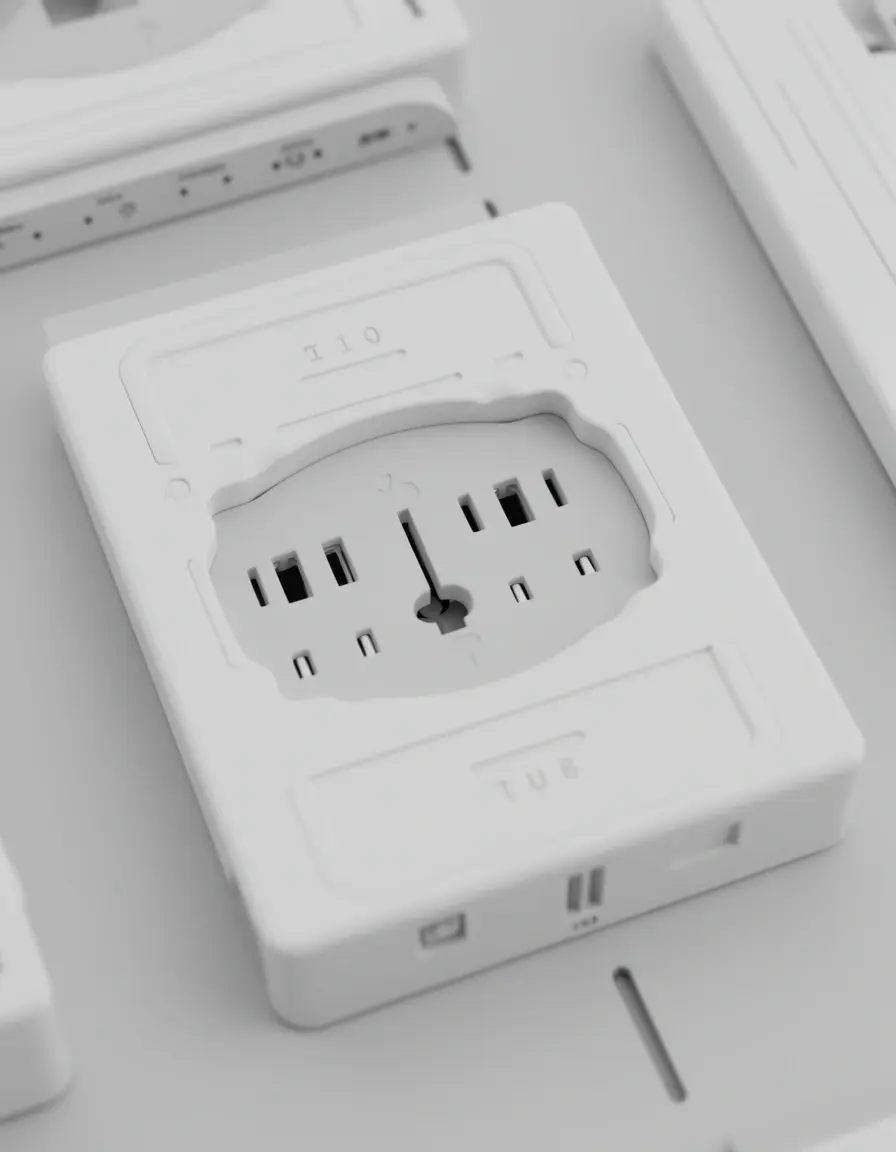 Enchufe pop-up para isla de cocina con puertos USB