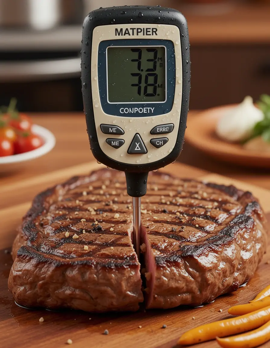 Termómetro digital de cocina para carne con pantalla LCD