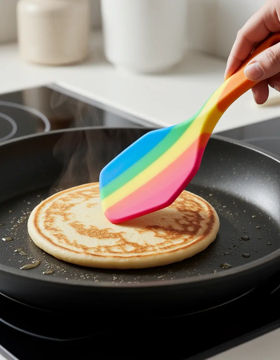 Espátula de silicona flexible para tortitas y cocina