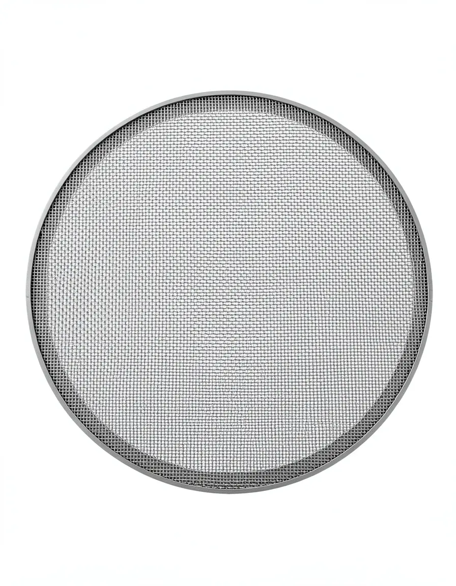 Filtro de malla de aluminio para extractor cocina capturando partículas de grasa