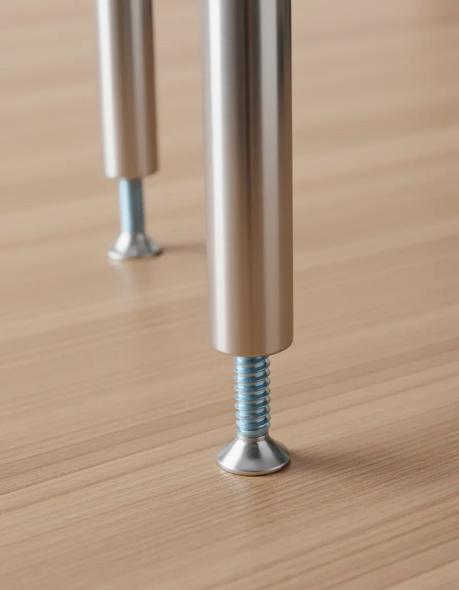 Extensores metálicos para patas de mesa de cocina