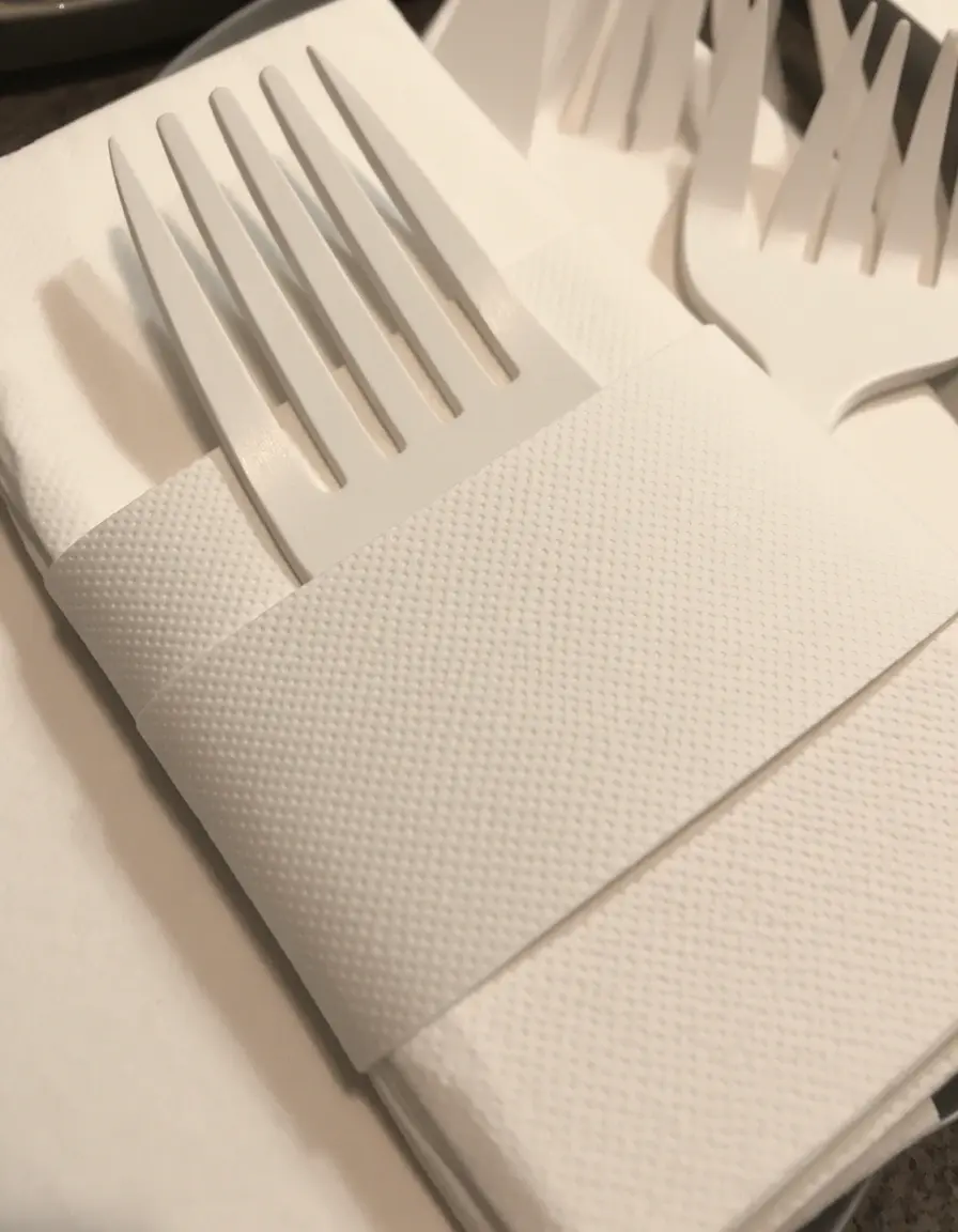 Bandas de papel para envolver servilletas y cubiertos