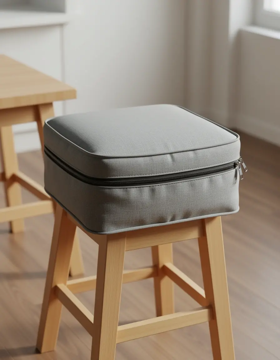 Funda de cojín con cremallera impermeable para taburetes