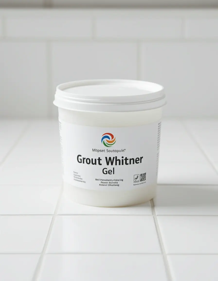 Gel blanqueador de juntas para azulejos blancos en cocina