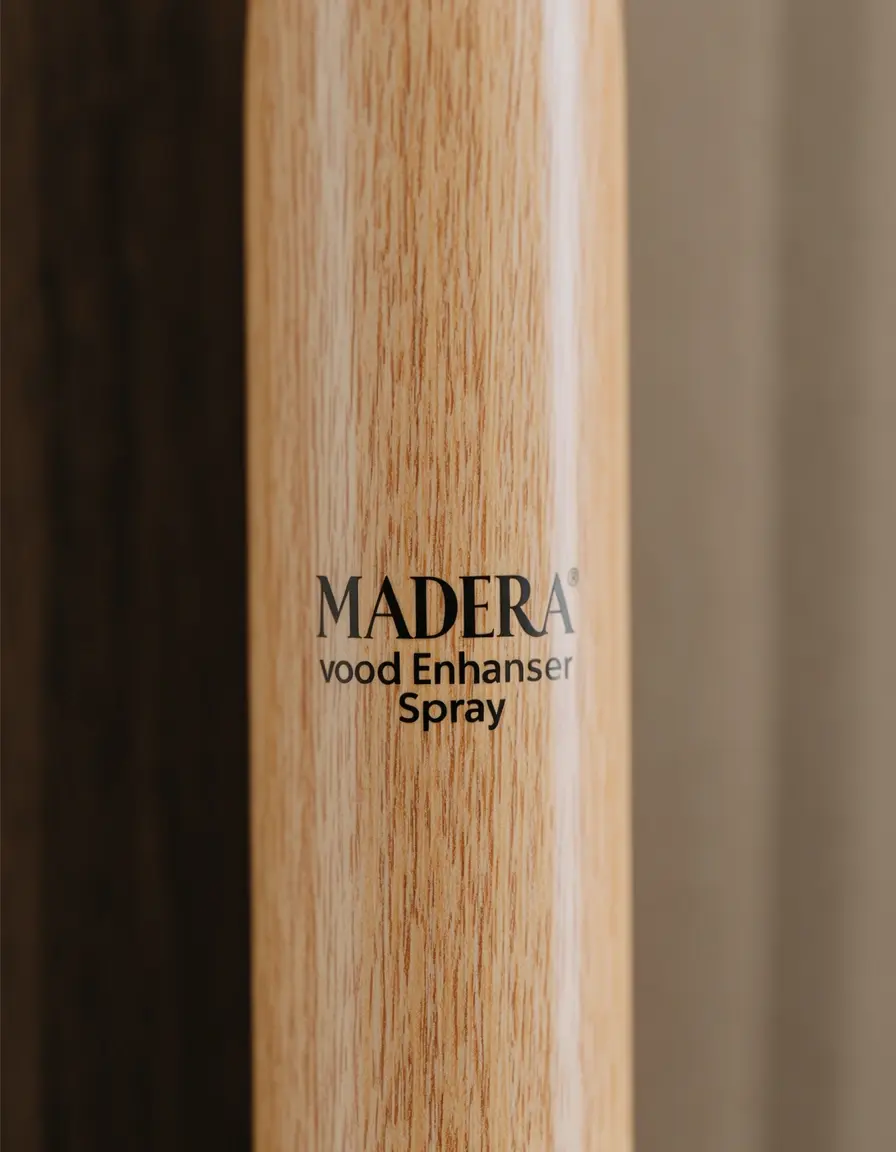 Spray potenciador de veta para madera en superficies de cocina