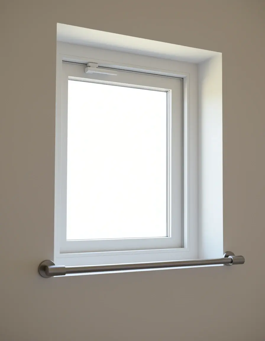 Barra de tensión corta para ventanas de cocina pequeñas