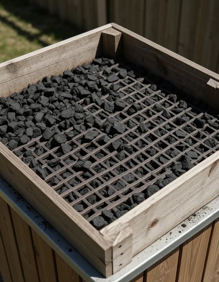 Filtro de carbón para cubo de compostaje doméstico