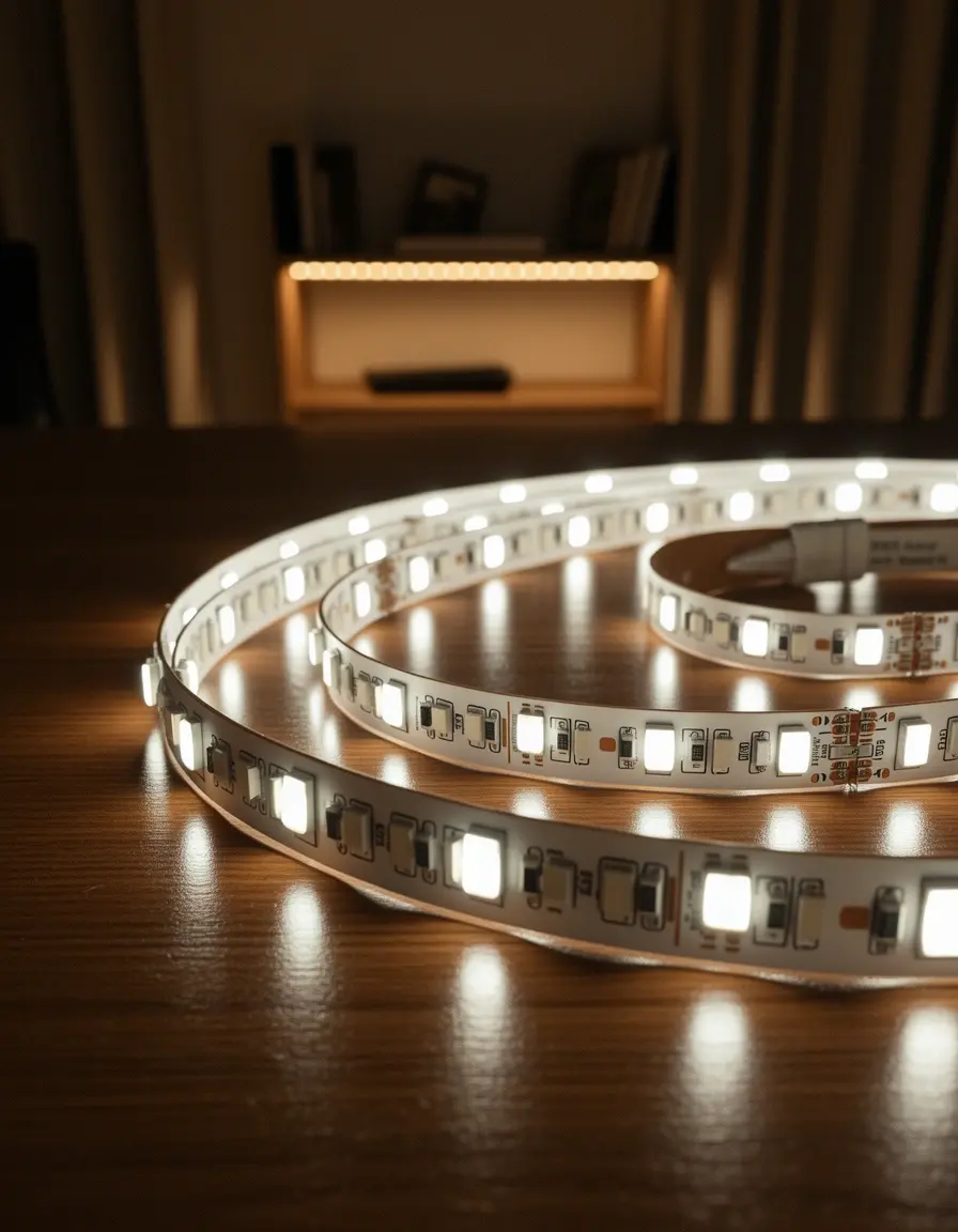 Tira de luces LED con batería para interior de armarios de cocina