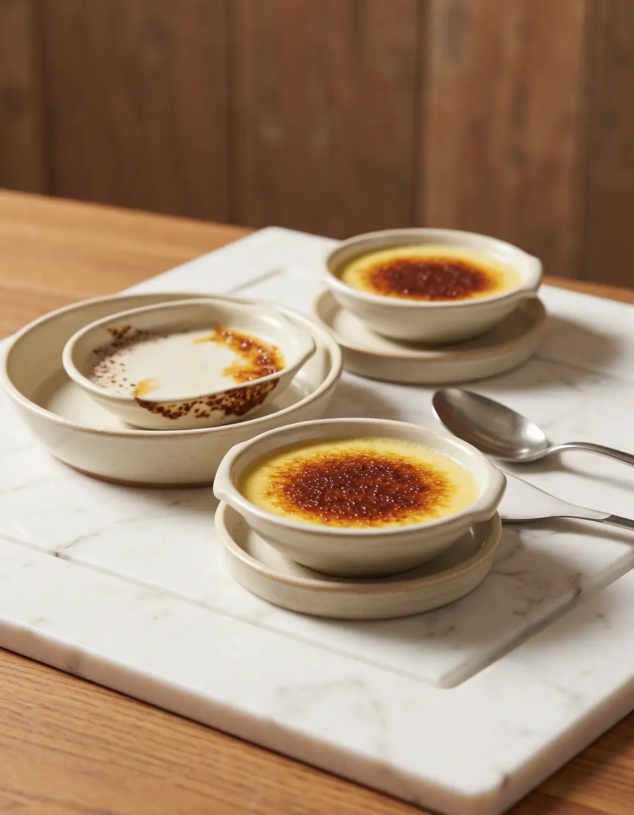 Set de recipientes para creme brulee aptos para horno