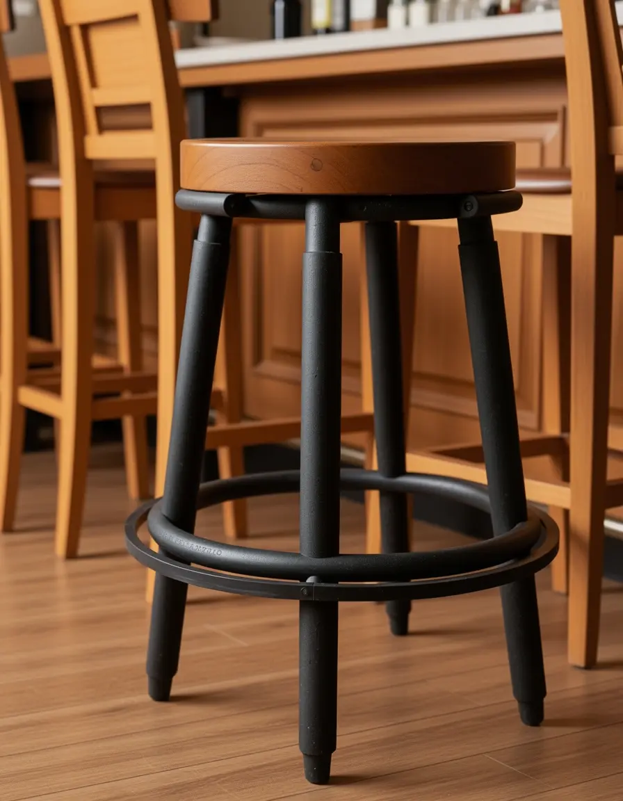 Protector de goma para reposapiés de taburetes de bar