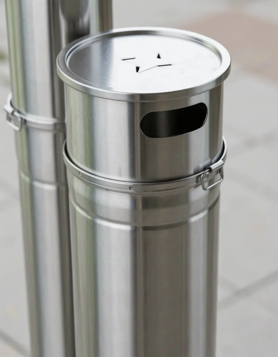 Extensión de chimenea de acero inoxidable
