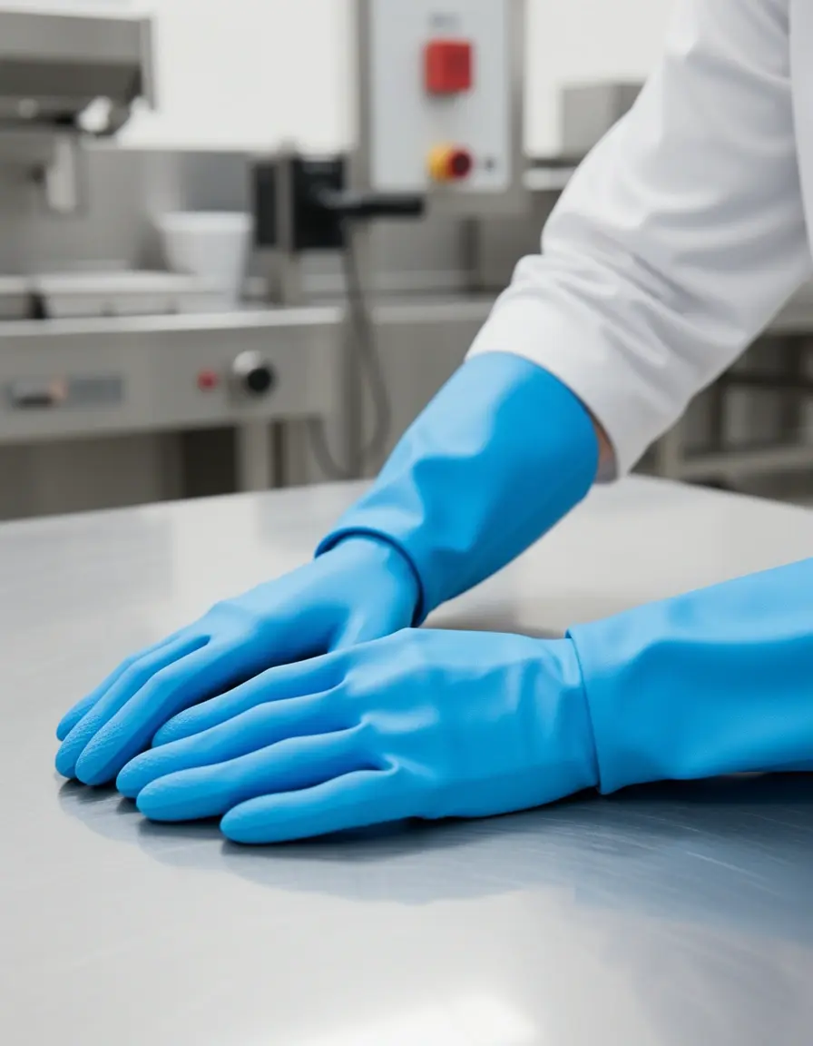 Guantes largos resistentes al calor extremo para cocina y chimenea