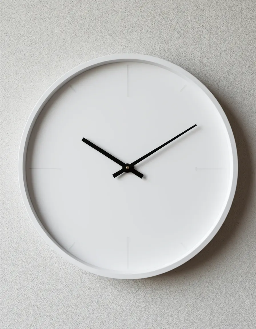 Reloj de pared moderno blanco para cocina