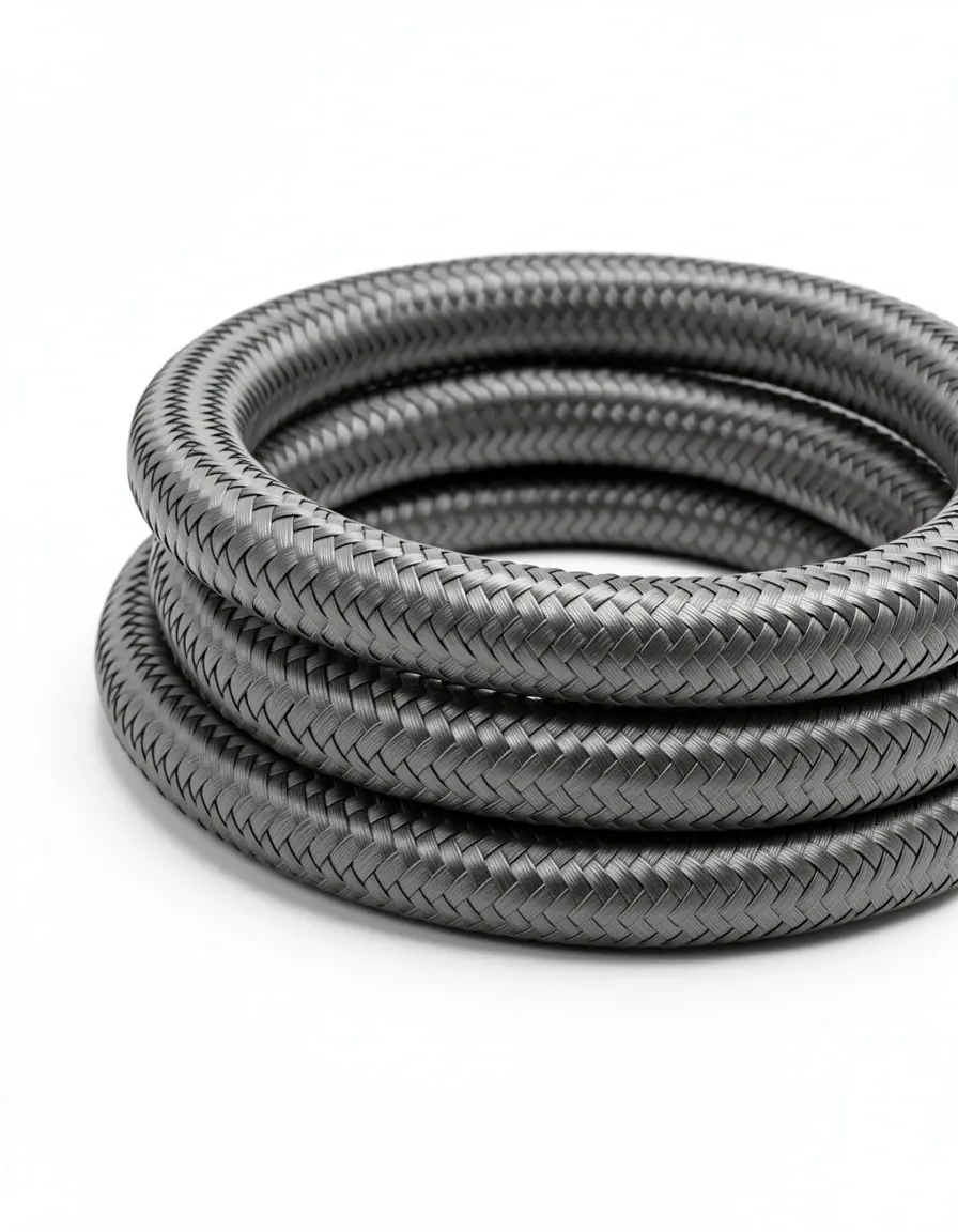 Manguera de gas trenzada flexible y resistente