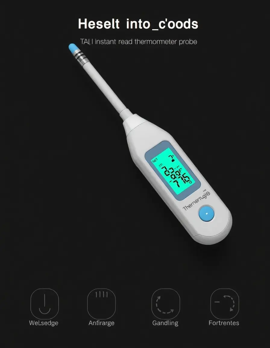 Termómetro digital de lectura instantánea para cocina