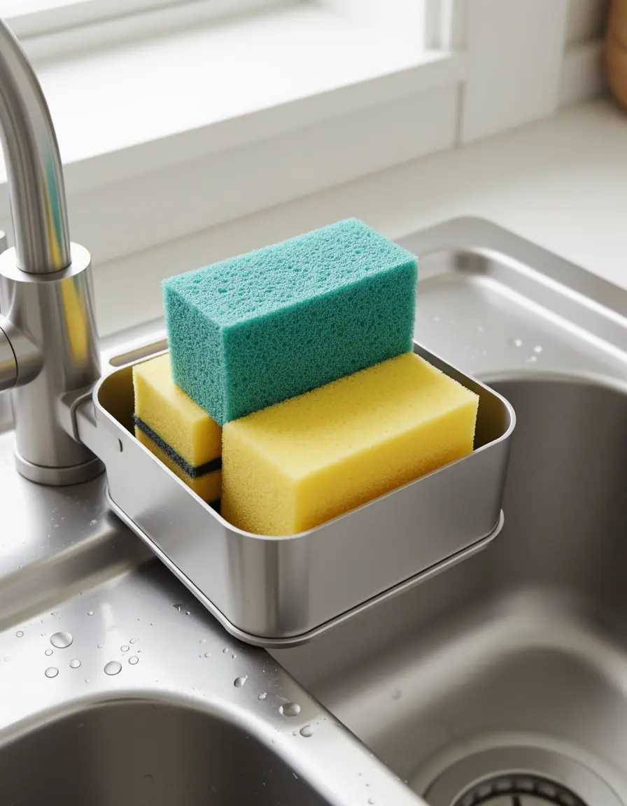Organizador lateral Sink Side Caddy con ventosas