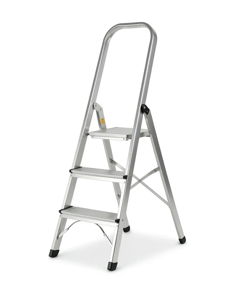 Escalera pequeña plegable de dos peldaños para cocina