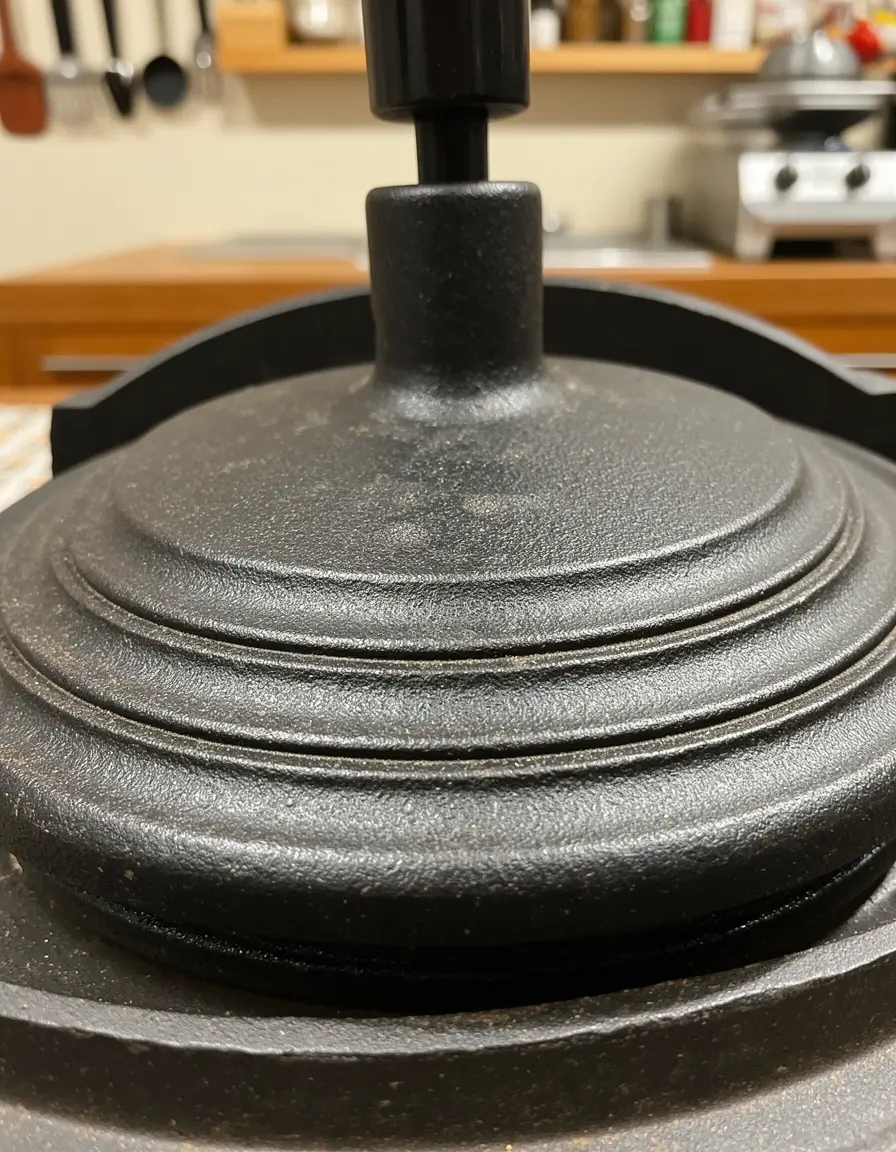 Prensa de hierro fundido para plancha cocina