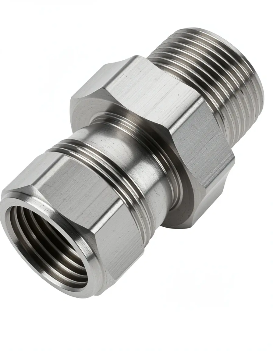 Manguera de gas de acero inoxidable con conectores seguros