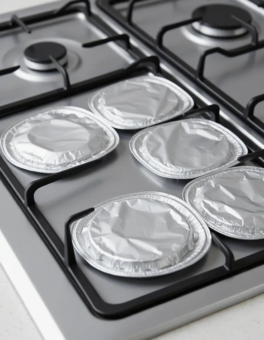 Protectores de aluminio para quemadores de cocina de gas