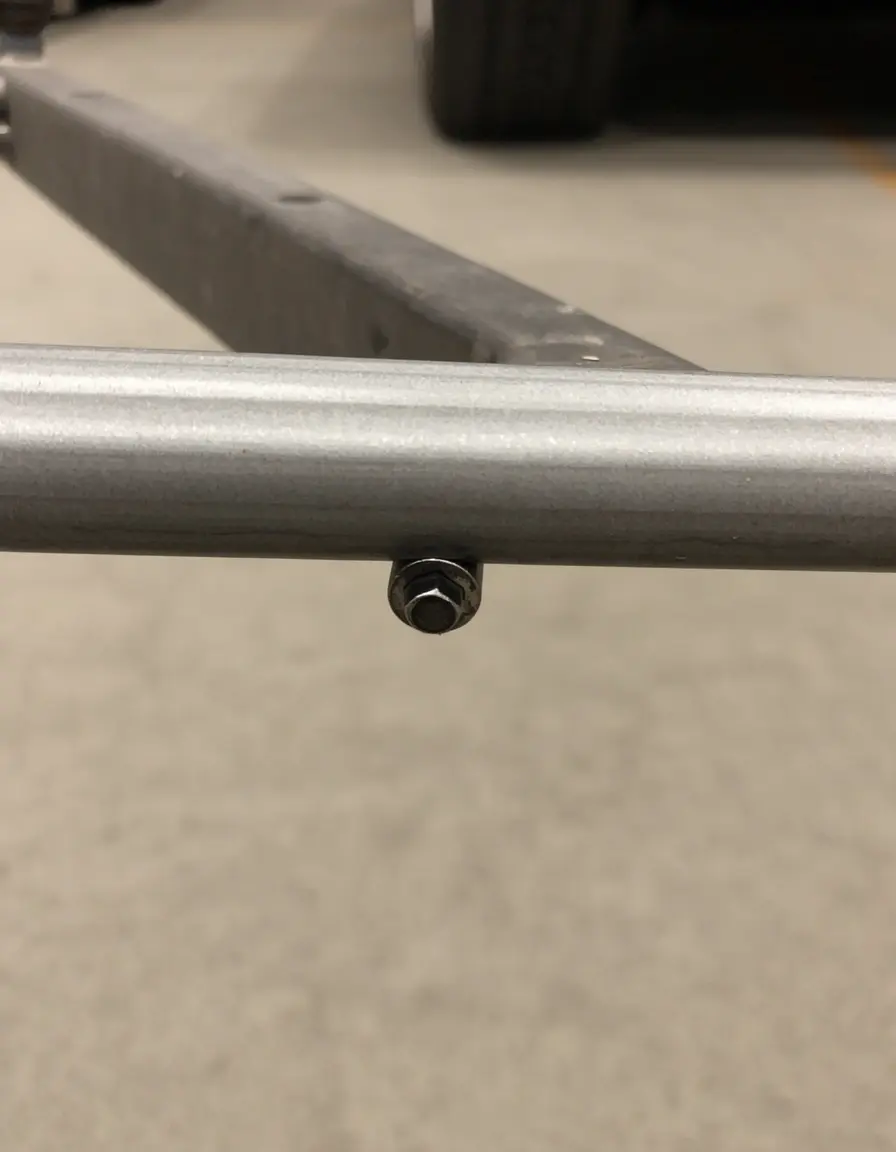 Barra estabilizadora metálica para muebles