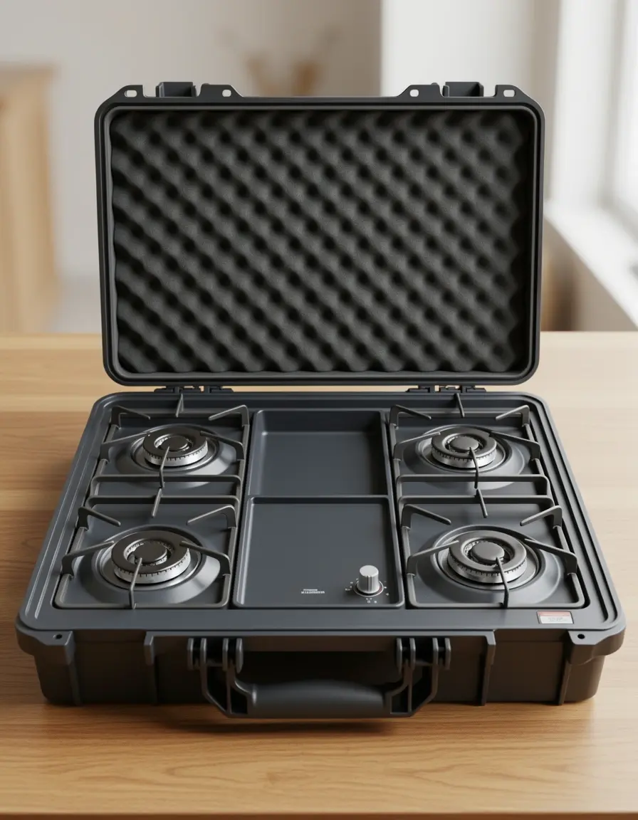 Carry Case Portable - Maletín rígido para transporte de cocina de gas