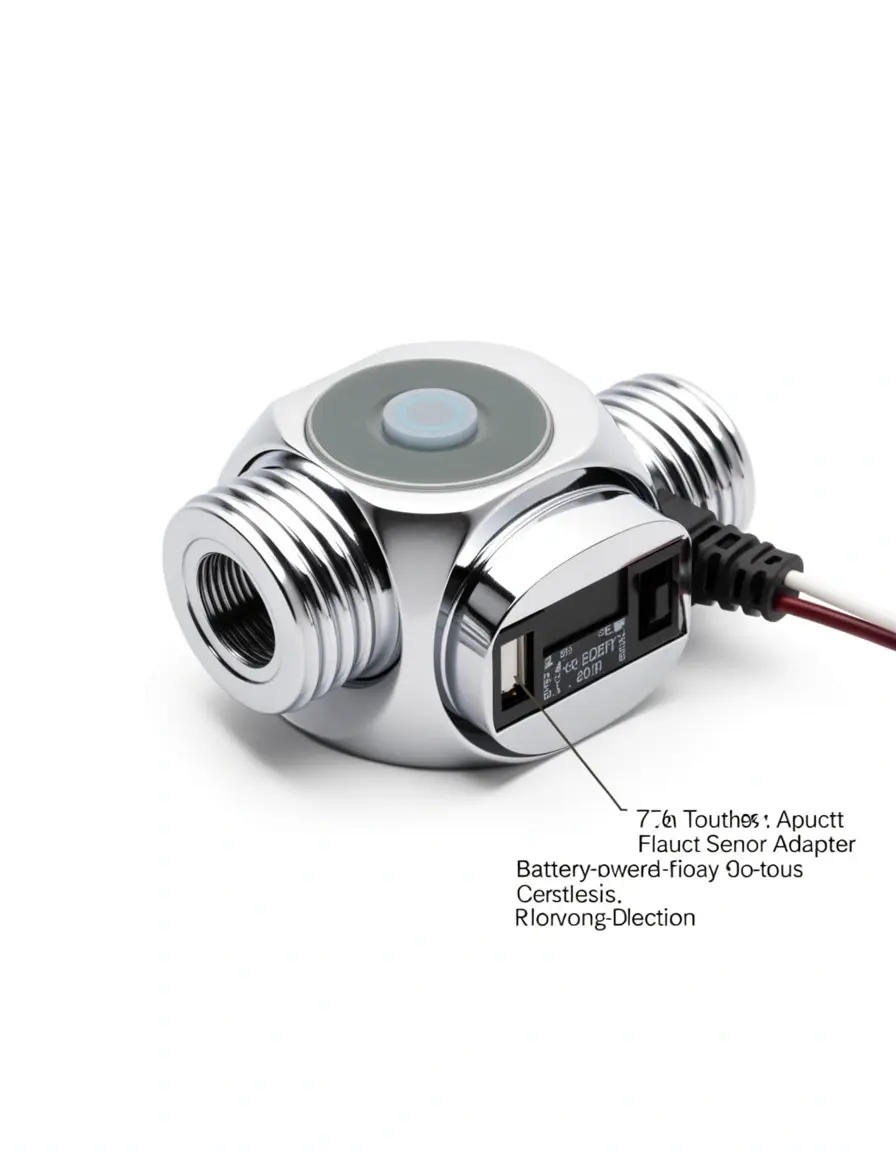 Adaptador de sensor para grifos de cocina touchless con acabado cromado