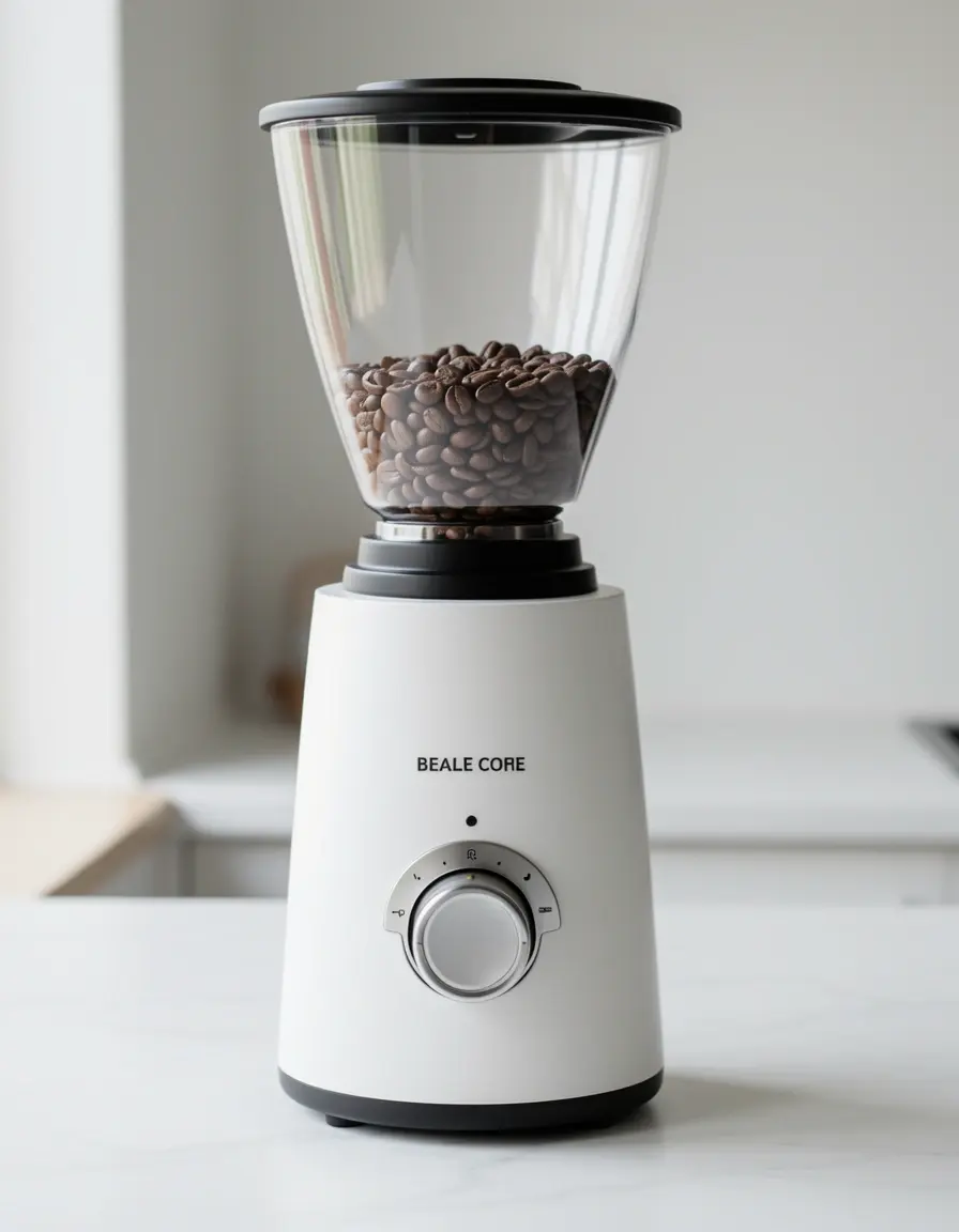 Molinillo de café eléctrico blanco