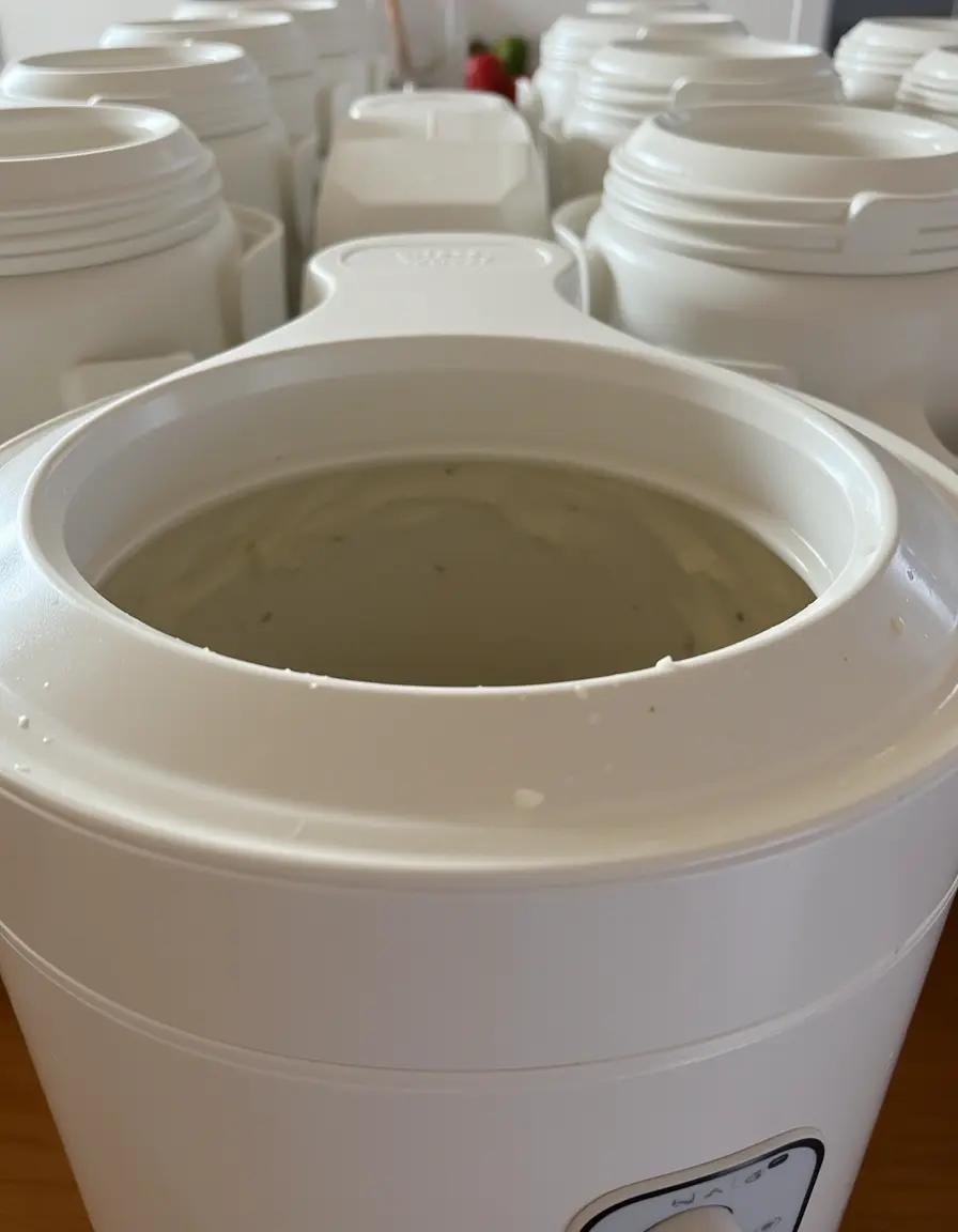 Yogurtera eléctrica con frascos de vidrio individuales