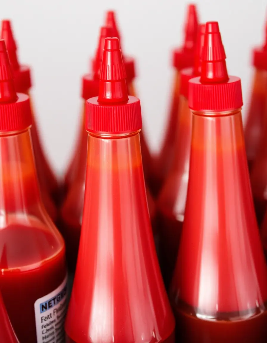 Botellas de plástico tipo squeeze para salsas y condimentos