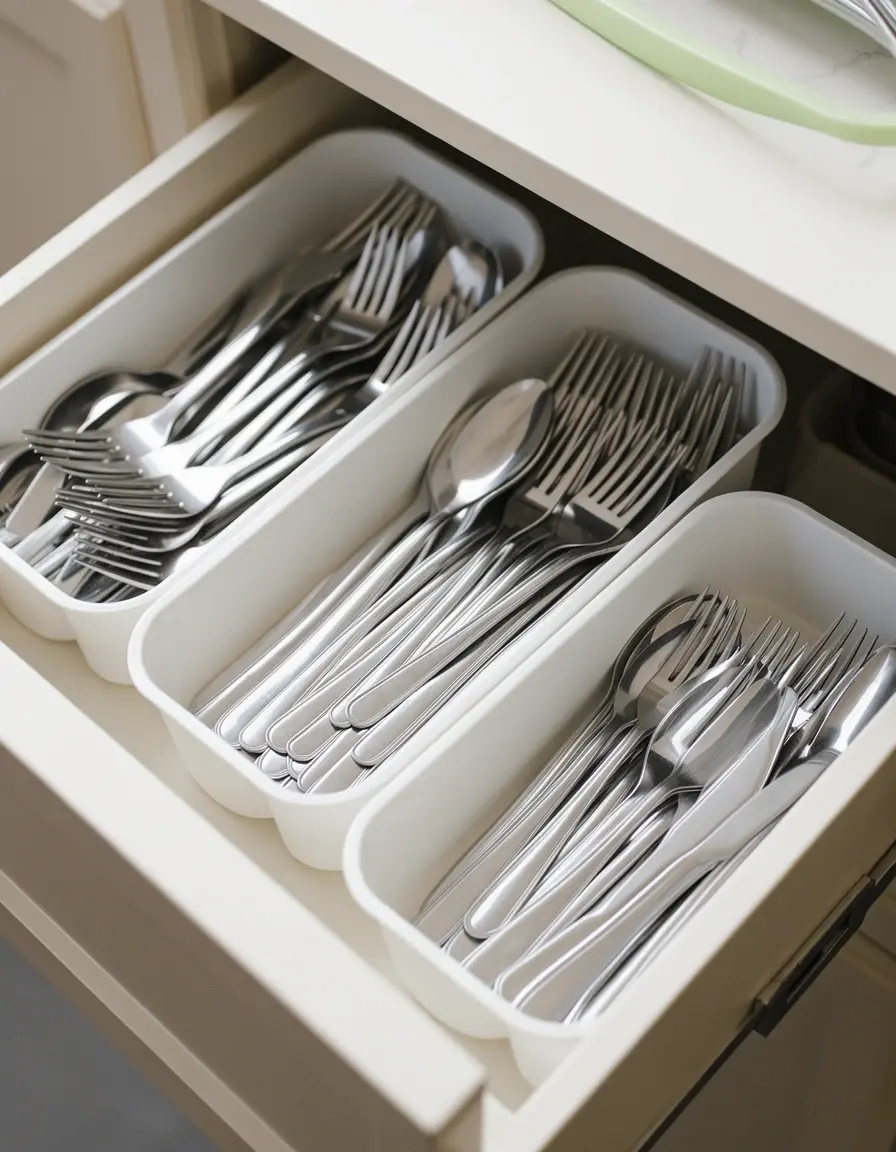 Bandejas modulares para utensilios en cajones de cocina