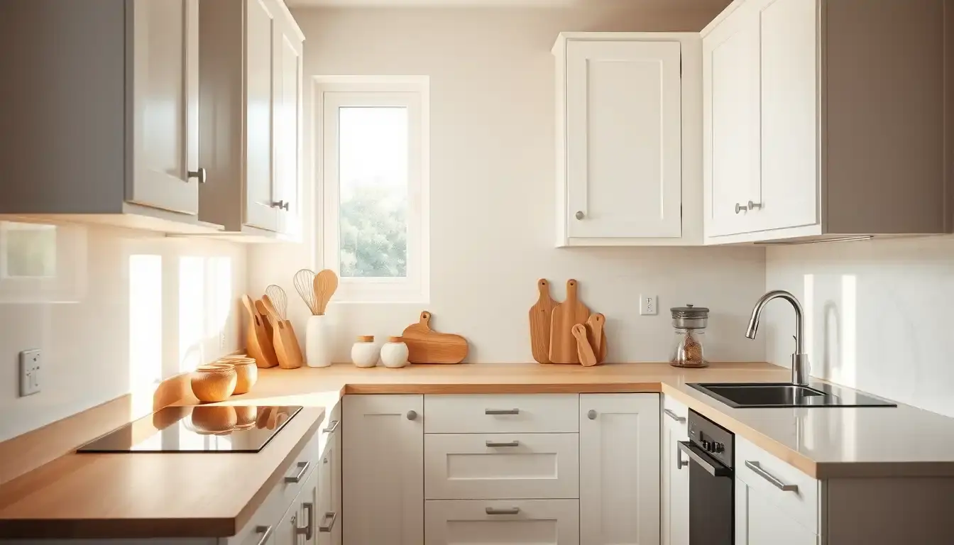 Cocinas Blancas y Madera: El Equilibrio Perfecto