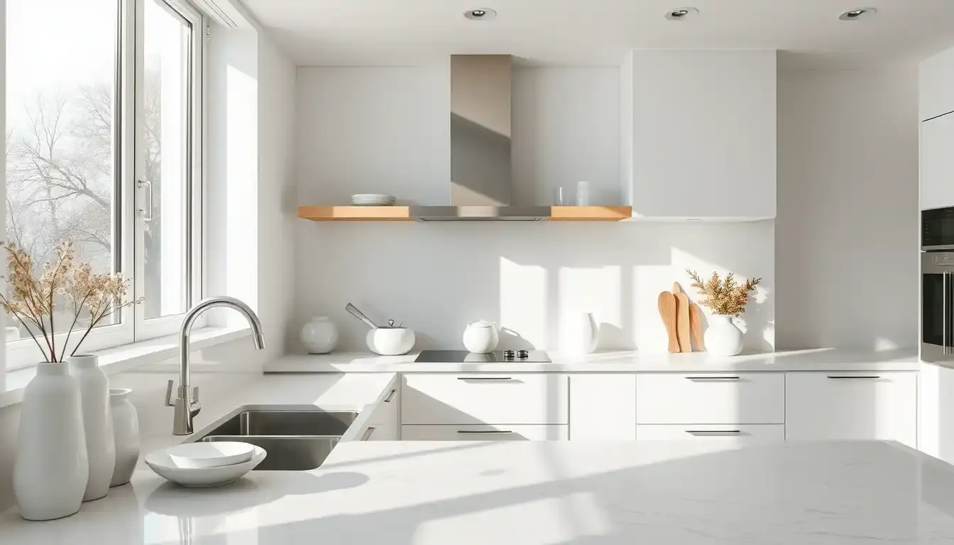 Accesorios para Cocinas Blancas Modernas: El Arte del Detalle