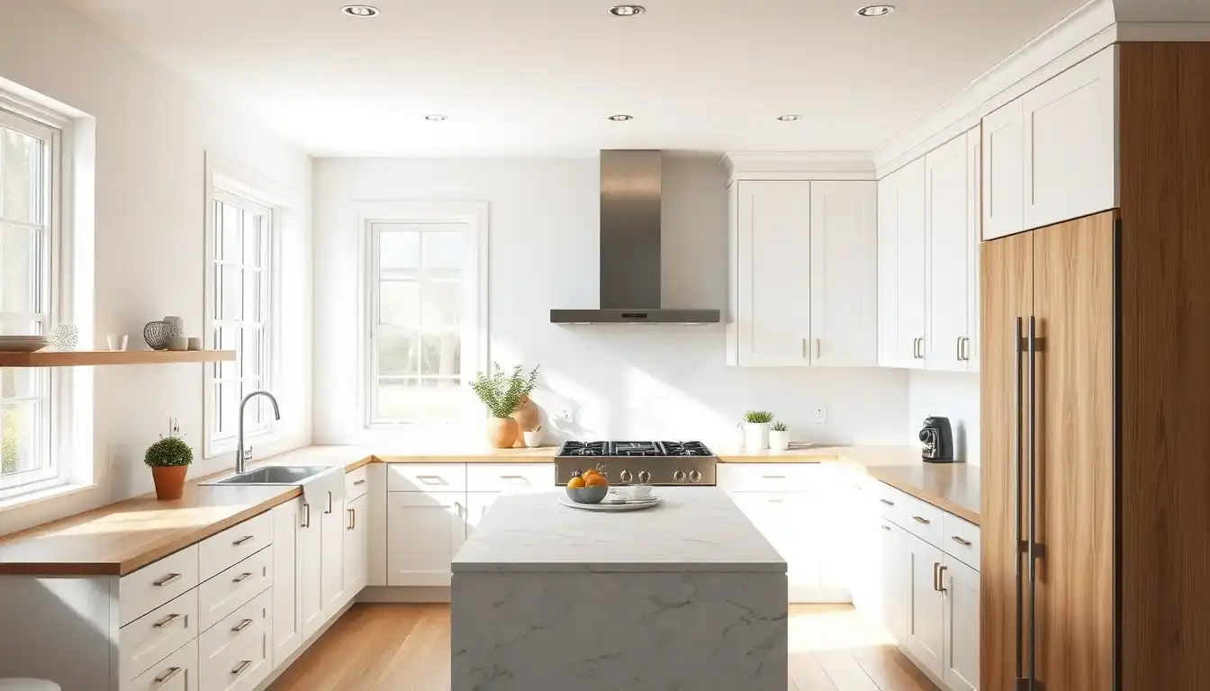 White and Wood Kitchens: Aesthetic Tools